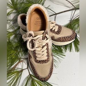 Oasis Society California Piper Leopard Print Women’s Running Sneakers Size 6